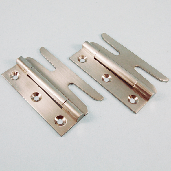 THD189/SNP • 075mm • Satin Nickel [12.5kg] • Unwashered Brass Simplex Slotted Hinges